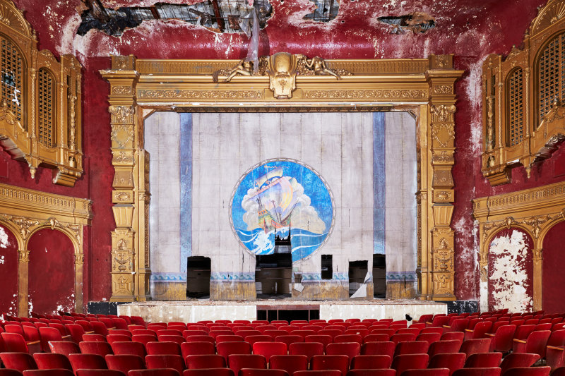 The dilapidated New California Theatre in San Diego. The building, which has been untouched for more than 30 years, is at the centre of various legal actions facing Caydon.