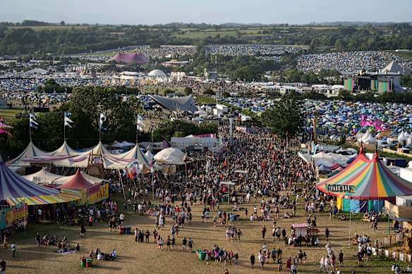 Glastonbury has a capacity of 210,000 festivalgoers every year. 