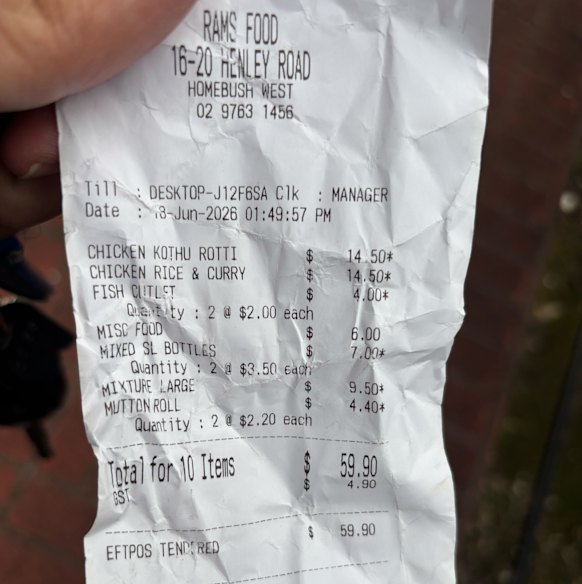 The bill, please.