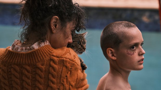 Sally Hawkins and Jonah Wren Phillips in Bring Her Back.