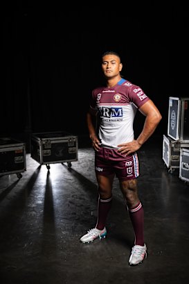 Haumole Olakau’atu is back from shoulder surgery and ready to make his mark for Manly.