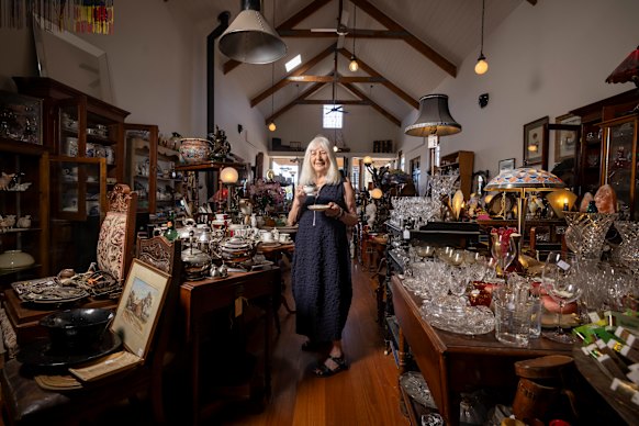 Marlene Miller in her Sorrento antique shop.