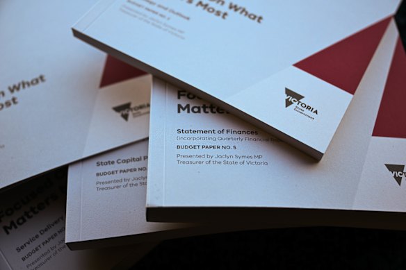 Victorian budget papers.