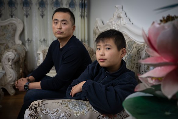 Alex Sun and his son, Nathan, were caught up in the selective school test chaos at Randwick in May.