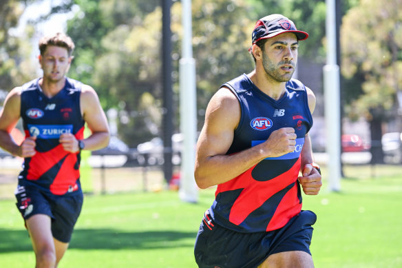 Christian Petracca hits the training track at Gosch’s Paddock
