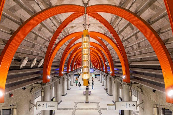 The new Town Hall station on Melbourne’s Metro Tunnel line.