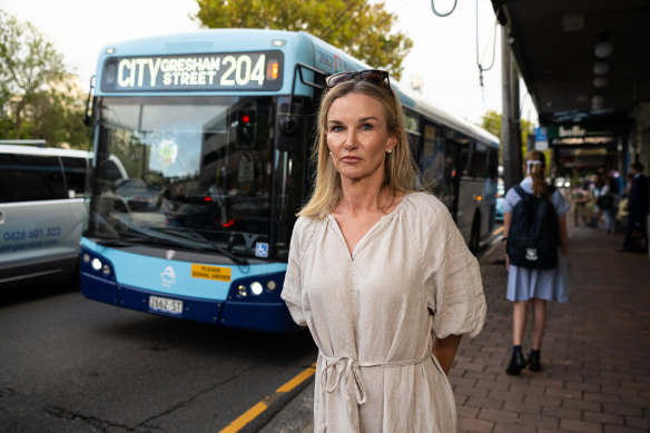 North shore resident Amanda Smythe says she has “given up” on buses and is now driving her daughter to school.