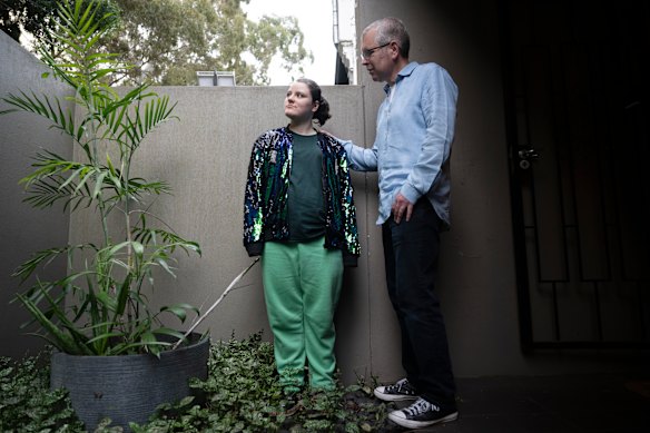 Colin Armstrong, with his daughter Milly, who benefited from supported playgroups when she was a preschooler.