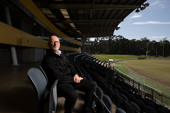 Blacktown City Council Mayor Brad Bunting at Blacktown International Sports Park.