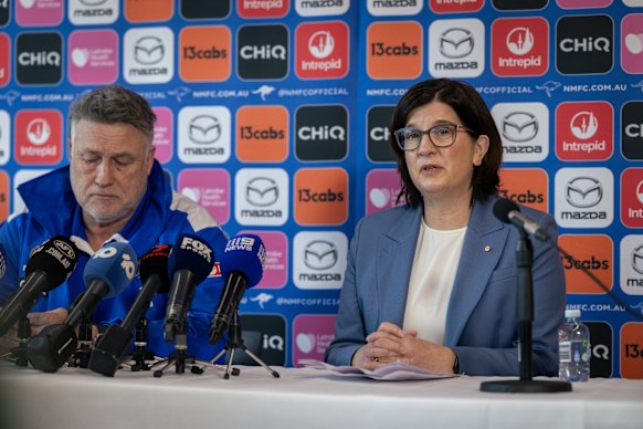 Viney and club president Sonja Hood didn’t shy away from being frank about why they had sacked Clarkson