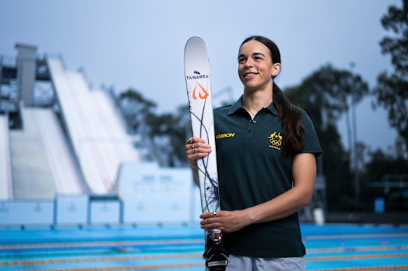 Olympic gold medalist mogul skier Jakara Anthony.