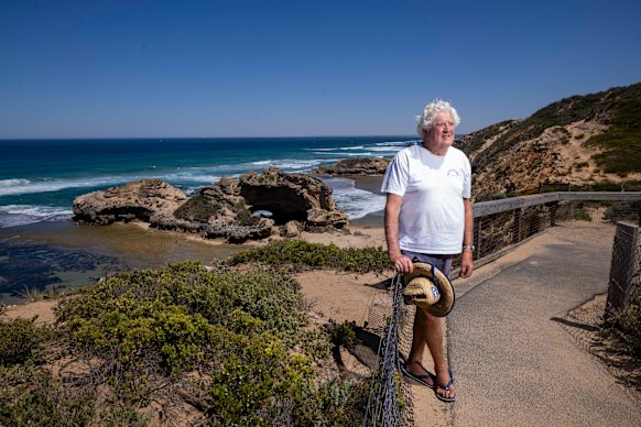 Geoff Coker at the London Bridge lookout. 