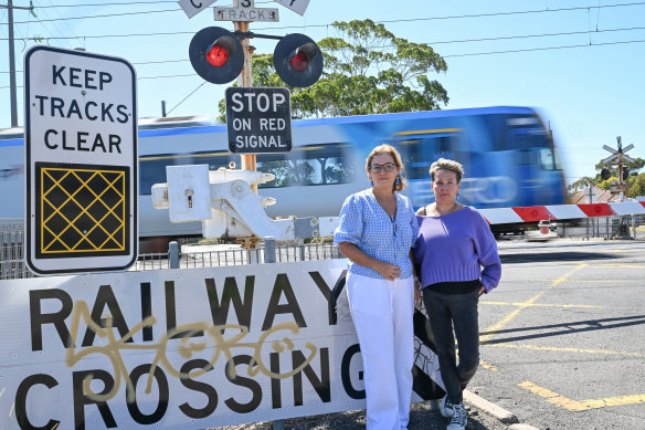 Gill Gannon and Bea Tomlin, who help coordinate the Keep Champion Road Open group.