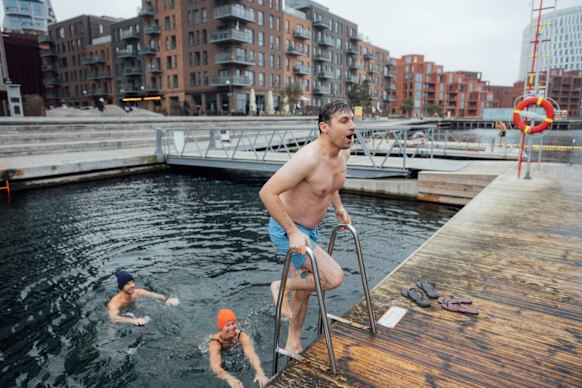 Cold-water swimming in Copenhagen.