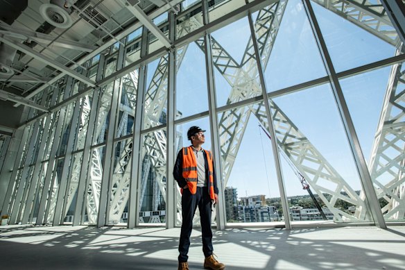 Alex Poots, artistic director of New York’s The Shed, inside the Powerhouse. 
