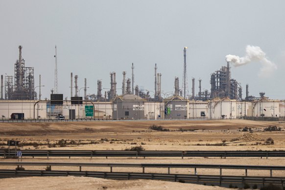 Qatar Energy’s operating facilities in Mesaieed Industrial City, south of Doha, Qatar.