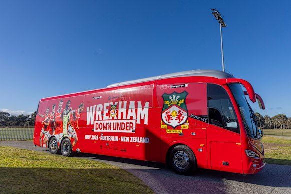 Welsh soccer side Wrexham, now famous around the world after being bought by Hollywood owners, has rolled into Melbourne.