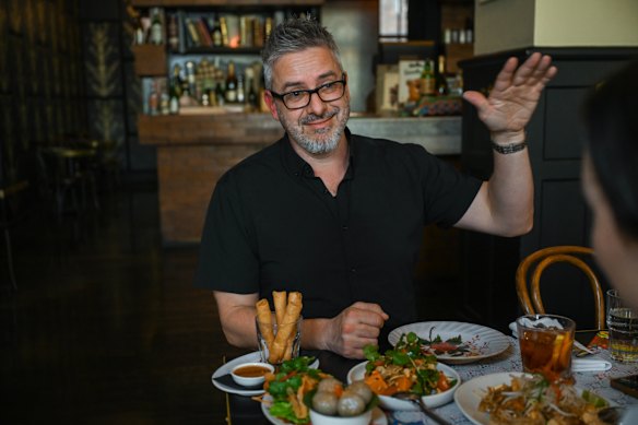 Mike Callander at lunch at Cookie in the CBD.