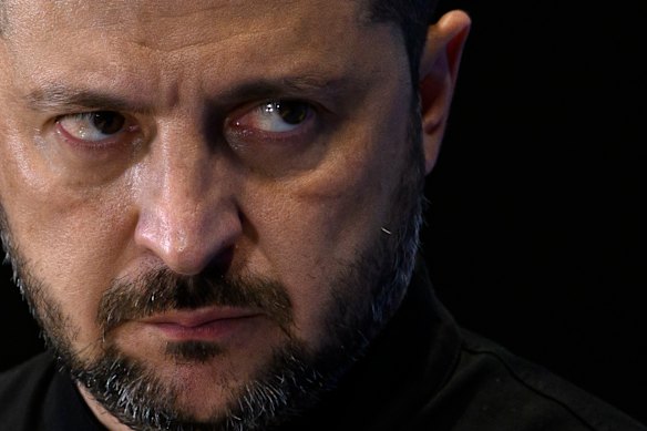Ukrainian President Volodymyr Zelensky and his country are fighting for survival three years into the war, with Russia grinding out gains.