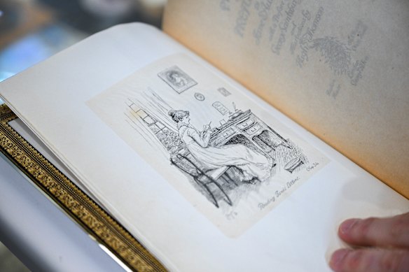 A first edition of Jane Austen’s Pride and Prejudice at Melbourne Rare Book Fair. 