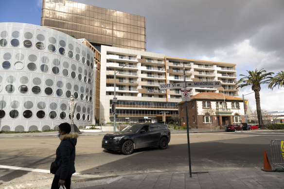 The upgrade will be a key connection between the south-west Sydney hub of Liverpool (pictured) and the new airport which is set to open at the end of 2026.