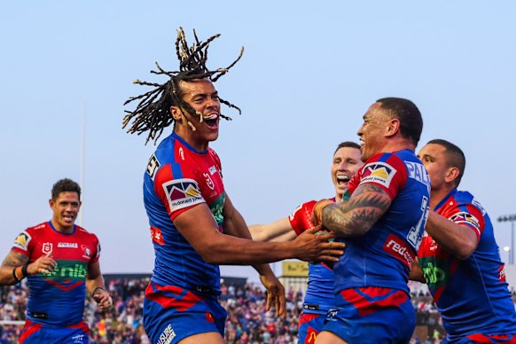 Dominic Young was a prolific tryscorer for the Knights.