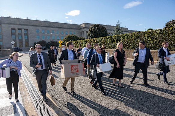 Almost every media organisation refused to sign on to the Pentagon’s new policy for journalists based at the building.