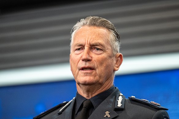 Chief Commissioner Mike Bush.