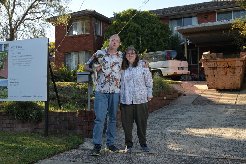 Stewart Griffiths and partner Terina Burn. Stewart sold his late parents’ home at auction and made more than a prior offer.