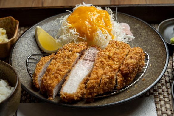 Premium pork loin katsu (fried cutlet).