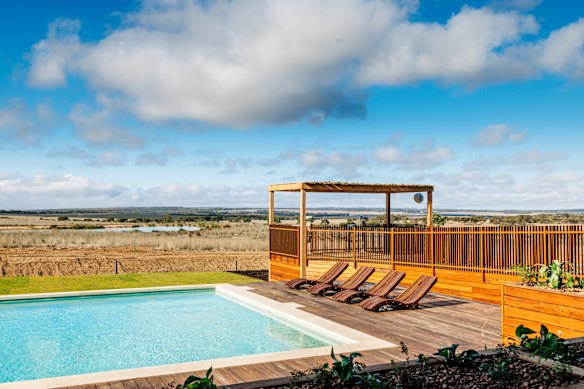 Guests can swim in two pools.