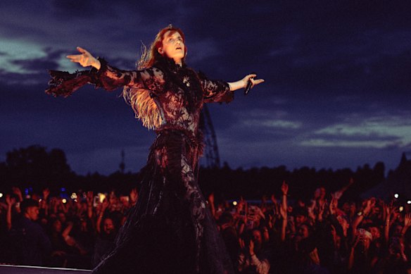 Florence Welch of Florence And The Machine performs as part of Reading Festival.