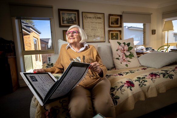 Liz Hicklin, 95, will perform a one-woman show, 95 and Still Alive, telling stories from her life at the upcoming Glen Eira Storytelling Festival. Hicklin was British poet Ted Hughes' lover, suffered the tragic loss of her two daughters to suicide, worked as a nurse and ran a doll shop.