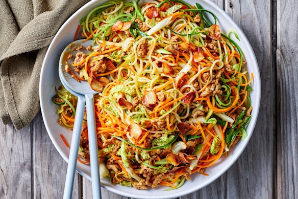 Dan dan noodle slaw.