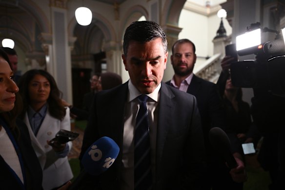 Brad Battin has been ousted as leader of the Victorian Liberal party.