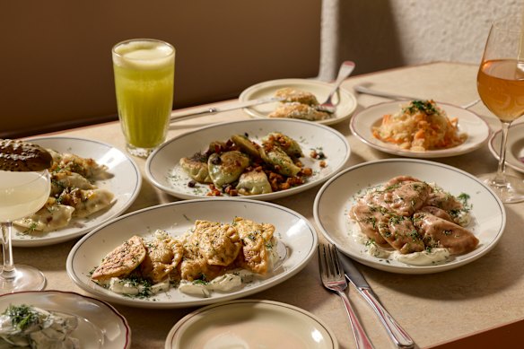 Assorted dishes.
