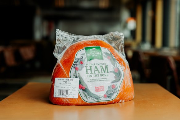 Central Highlands Pork double-smoked ham on the bone.