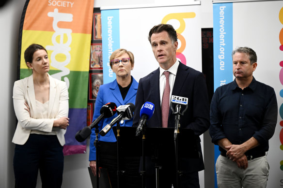 NSW Premier Chris Minns announces the backing  bundle  connected  Monday.