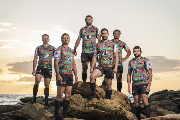 South Sydney Rabbitohs’ Indigenous Round jersey launch in 2023.