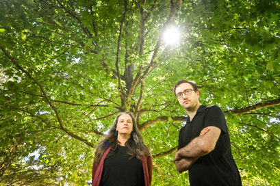 Climate scientists Dr Linden Ashcroft and Dr Andrew King.