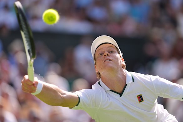 Sinner went close to being the fifth defending champion to exit Wimbledon in the first round the next year.
