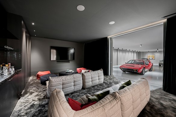The South Yarra home has garaging for 12 cars.