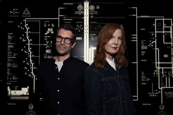 Vladan Joler with Kate Crawford and  their work. 