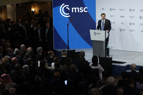 US Vice President J.D. Vance stuns the audience at the 61st Munich Security Conference with his intervention in European politics.