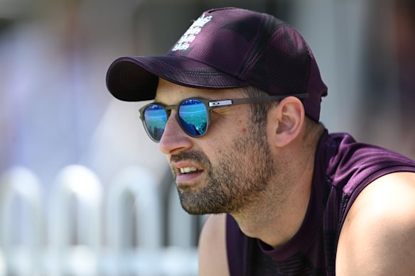 Mark Wood in Perth ahead of the Ashes opener.