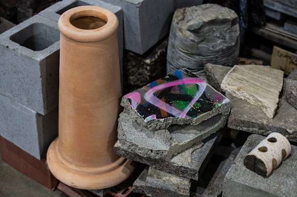 Hewson’s background in engineering drives his artworks and his use of recycled materials.