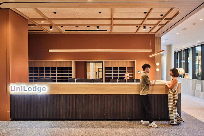 A student accommodation facility run by UniLodge in Sydney’s Kensington.