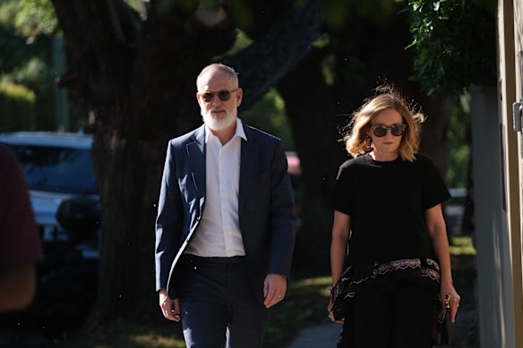 News Corp boss Michael Miller and his wife Tonya.