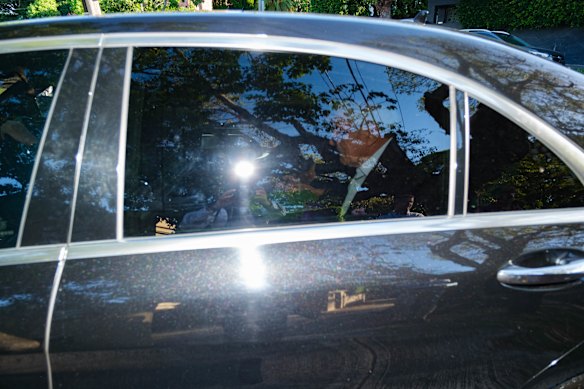 Kerry Stokes was afforded the ultimate status of being driven down Le Manoir’s driveway to avoid the media’s prying eyes.