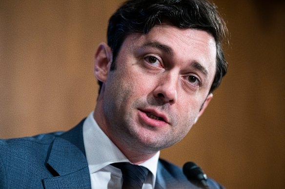 Democratic senator Jon Ossoff raised Harp’s name at a rally.